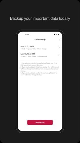 Clone Phone – OnePlus app para Android