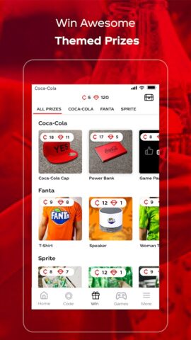 Coca-Cola: Play & Win Prizes สำหรับ Android