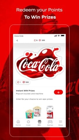 Coca-Cola: Play & Win Prizes สำหรับ Android