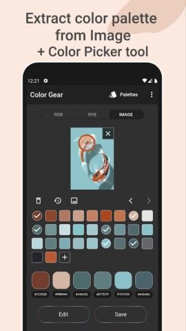 Color Gear: color palette untuk Android