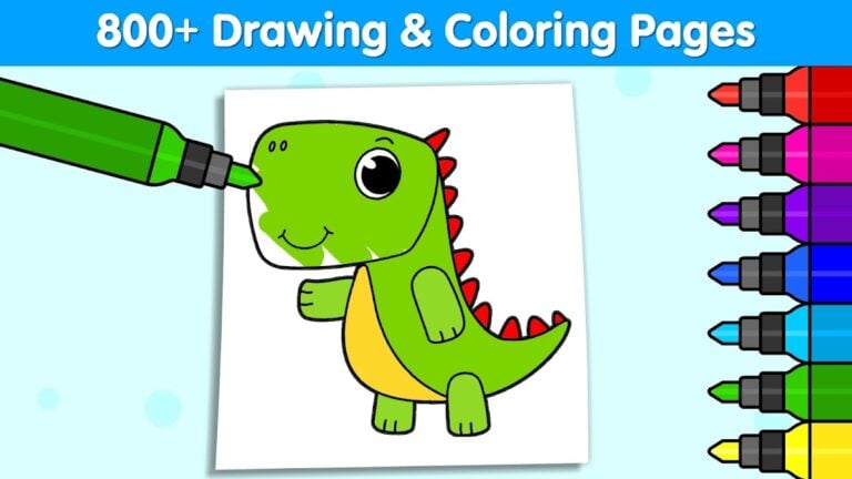 Android 用 子供用 塗り絵ゲーム – お絵かき＆塗り絵ブック