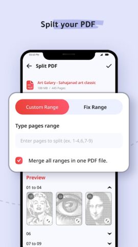 Combine PDF для Android — скриншот 4