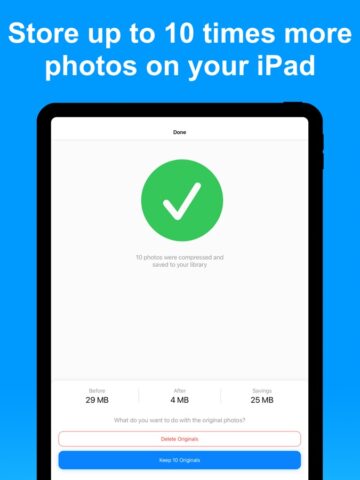 Compress Photos & Pictures per iOS