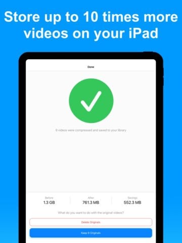 Compress Videos & Resize Video per iOS