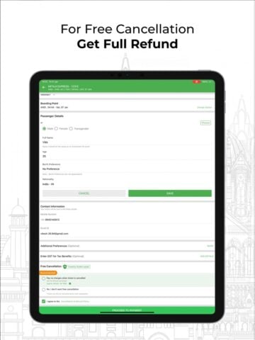 iOS 版 ConfirmTkt: Train Booking App