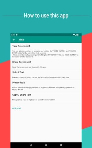 Copy Text On Screen per Android