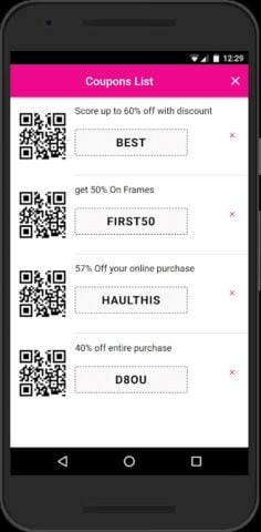 Coupons for Bath & Body Works per Android