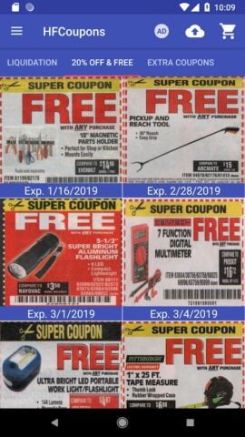 Coupons for Harbor Freight สำหรับ Android