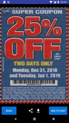 Android 版 Coupons for Harbor Freight