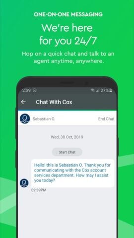 Cox для Android
