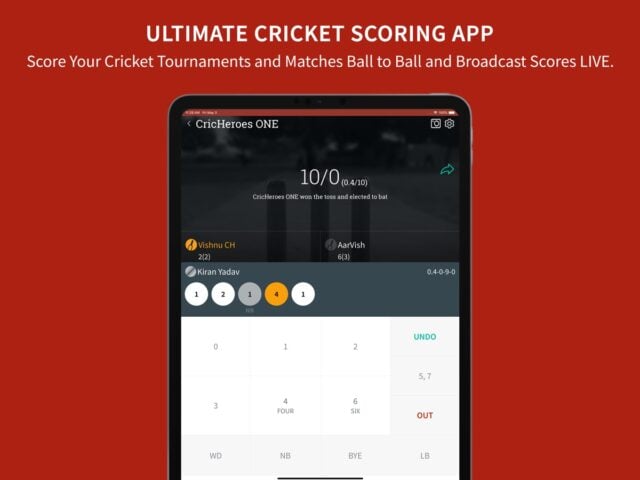 iOS 用 CricHeroes-Cricket Scoring App