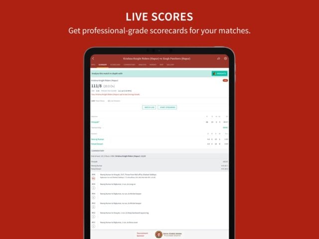 CricHeroes-Cricket Scoring App für iOS