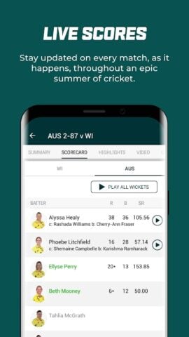 Cricket Australia Live لنظام Android
