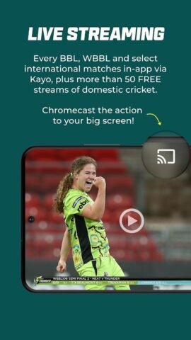 Cricket Australia Live สำหรับ Android