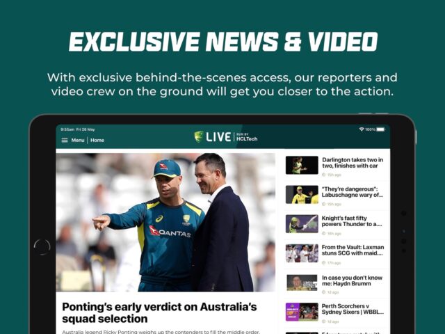 Cricket Australia Live cho iOS