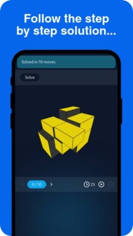 Cube Solver 3D لنظام iOS