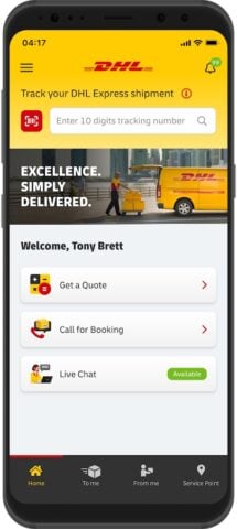 Android용 DHL Express Mobile