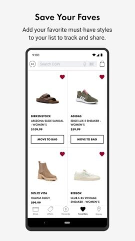DSW Designer Shoe Warehouse для Android