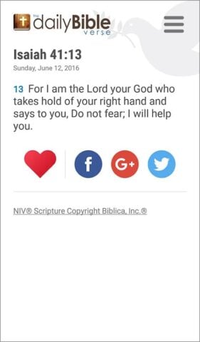 Daily Bible Verse per Android
