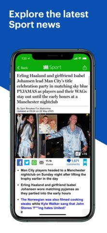 Daily Mail: Breaking News สำหรับ iOS