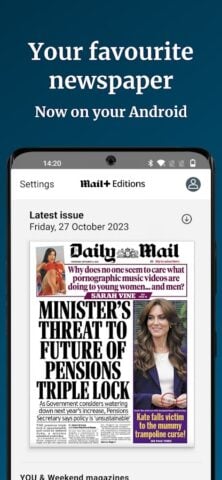 Daily Mail Newspaper per Android