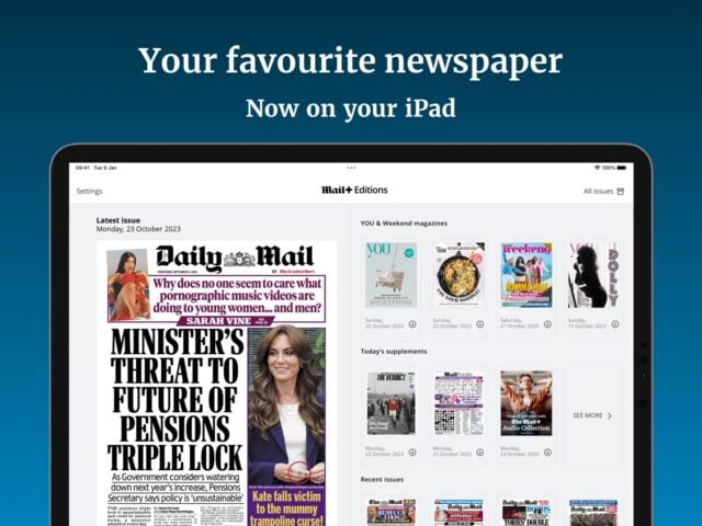 iOS 版 Daily Mail Newspaper