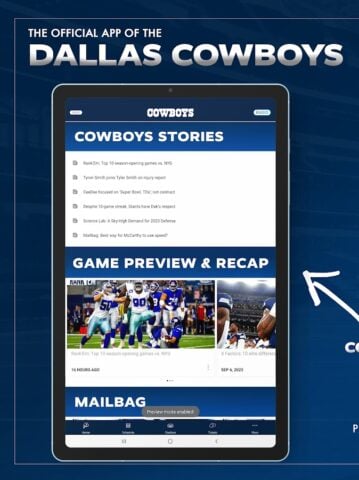 Dallas Cowboys لنظام Android