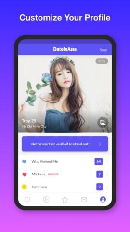 Android 版 Date in Asia – 約會，聯繫單身人士，在線聊天
