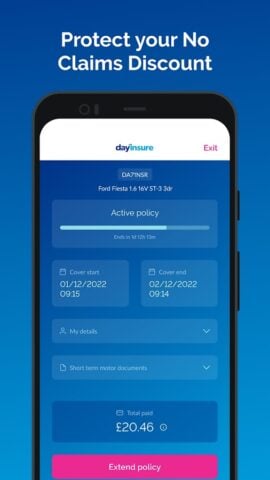 Dayinsure – Car Temp Insurance pour Android
