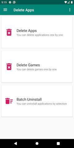 Delete apps – Uninstall apps for Android