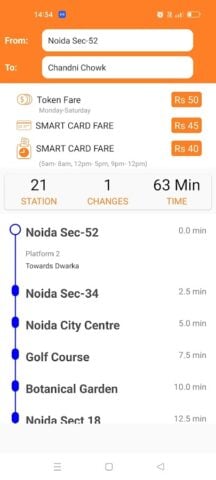 Delhi Metro Map,Route, DTC Bus per Android