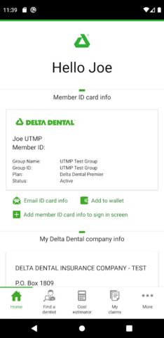 Android용 Delta Dental Mobile App