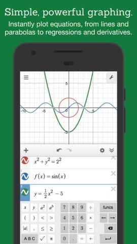 Kalkulator Grafik Desmos untuk Android