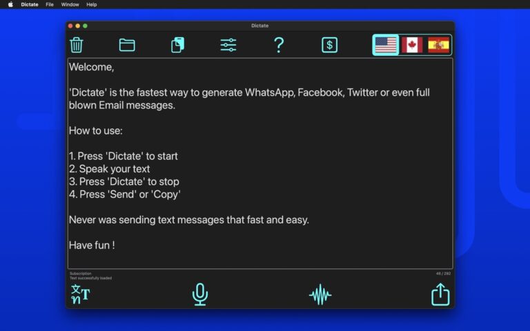 Dictation – Speech to text لنظام iOS