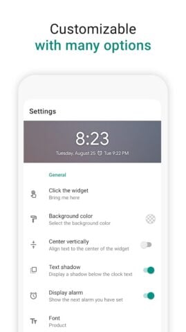 Widget de Relógio Digital para Android