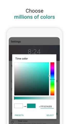 Widget de Relógio Digital para Android