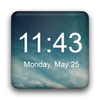 Виджет цифровых часов для Android