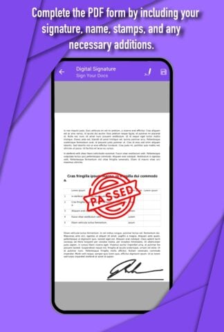 Digital Signature pour Android