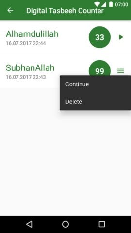 Musulmán Tasbih – Dhikr para Android