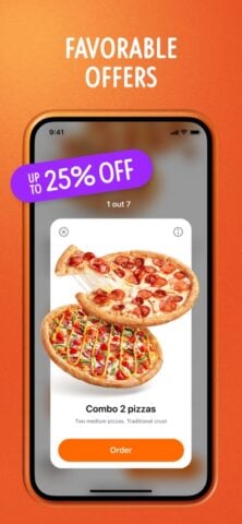 Dodo Pizza. Pizza Delivery สำหรับ iOS