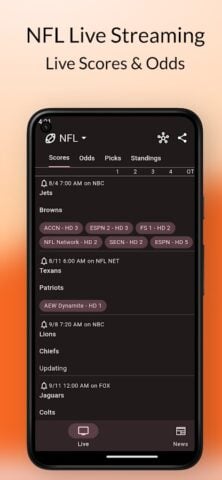 Android 用 Dofu – NFL Live Streaming