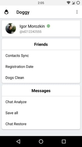 Android için Doggy – Scripts for VK