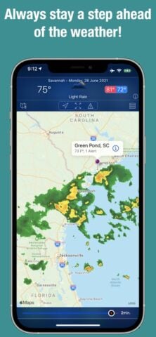 Doppler Radar Map Live لنظام iOS