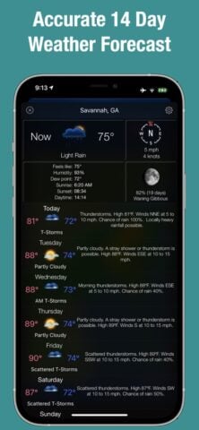iOS용 날씨 레이더 및 일기 예보