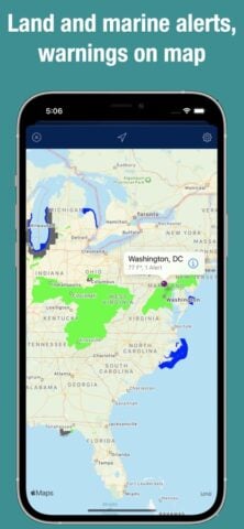 Doppler Radar Map Live لنظام iOS