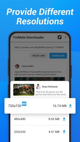 Download Twitter Videos pour Android