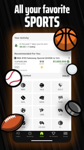 DraftKings Fantasy Sports для Android