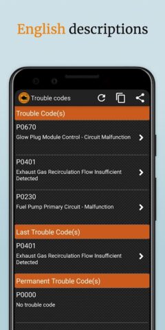Android 版 EOBD Facile: OBD 2 Car Scanner
