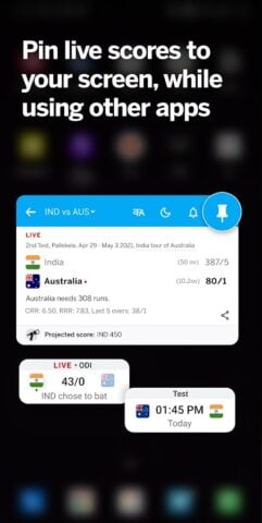 ESPNcricinfo — Live Cricket для Android