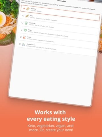 iOS용 Eat This Much – Meal Planner
